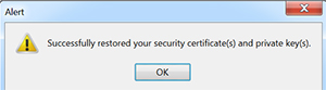 Password Entry Dialog > Alert